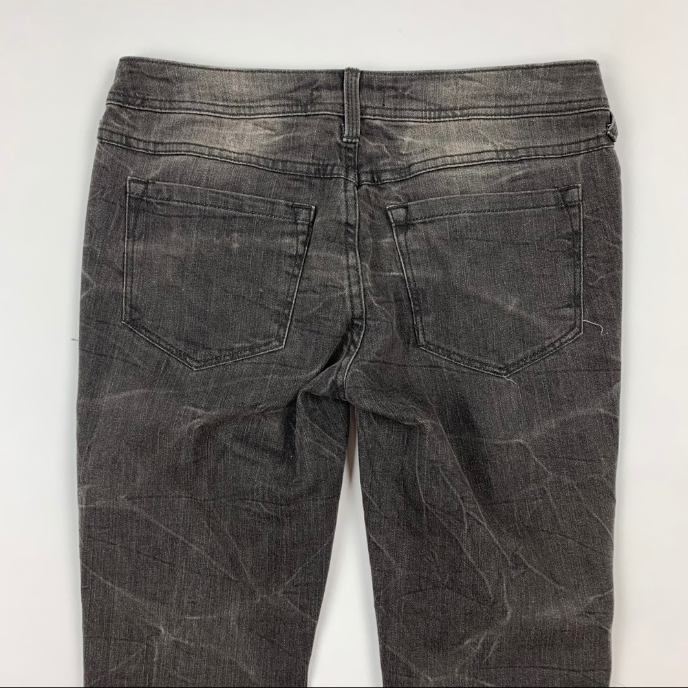 Free People Black Distressed Beaded Jeans Sz 26 - Picture 11 of 14